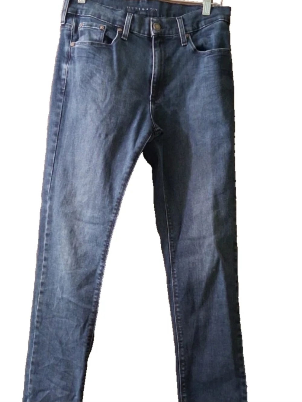 Mott and Bow Womens 30x32 Slim Blue Boyfriend Denim Stretch High Rise Jeans